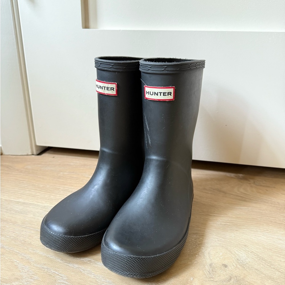 Hunter Kids Classic Black Rain Boots